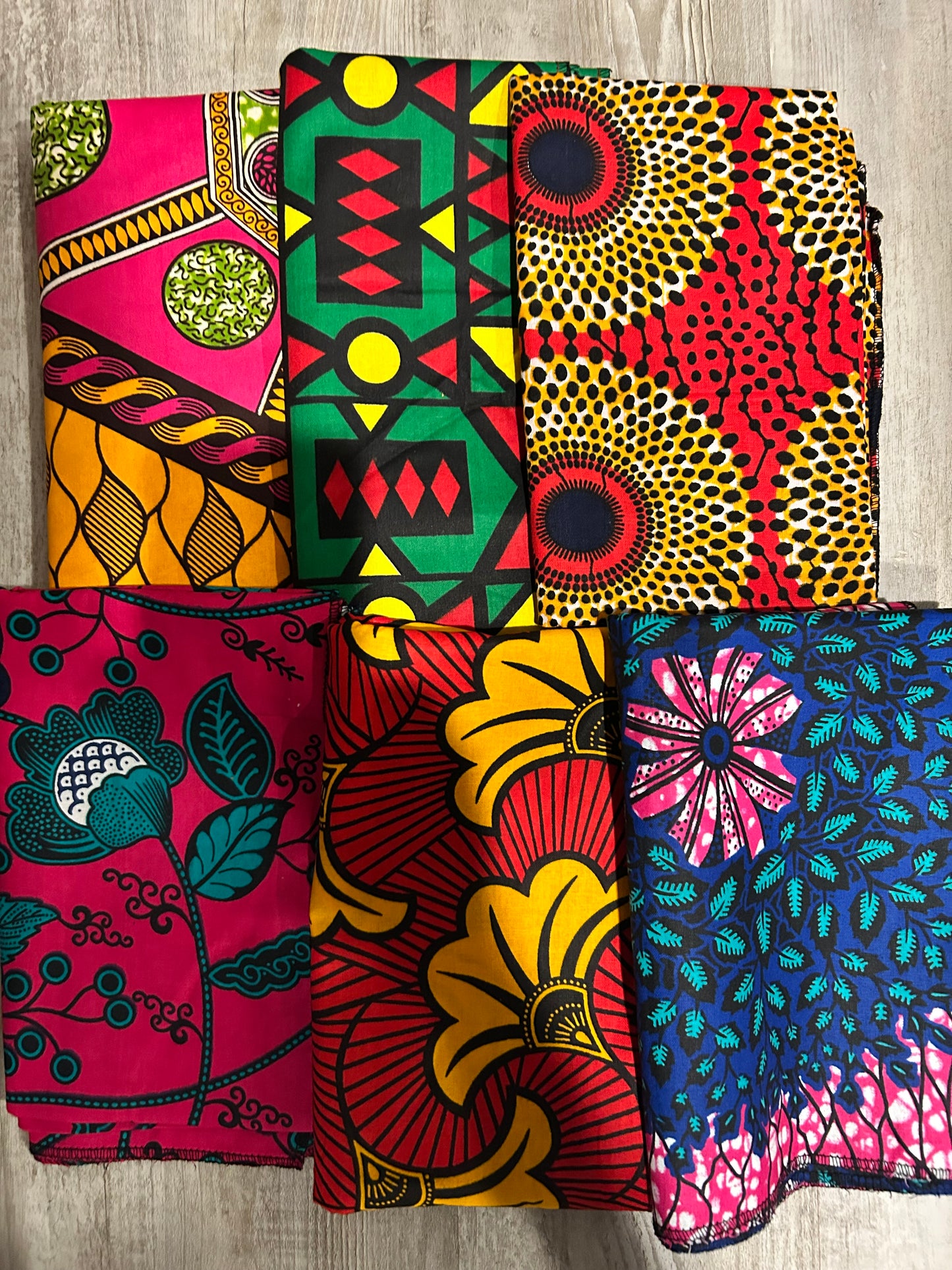 6 Wholesale Large African Headwraps